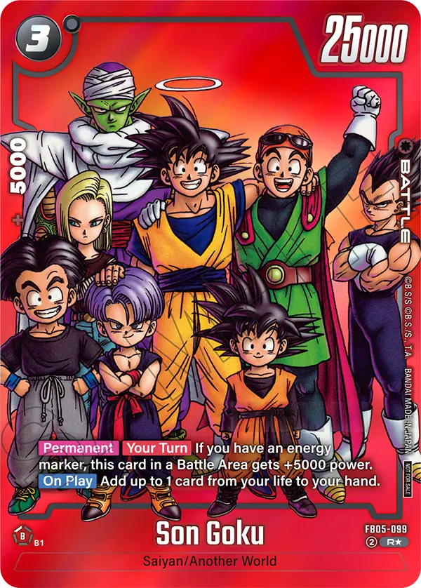 Son Goku manga-art red parallel, Dragon Ball Fusion World FB05-099